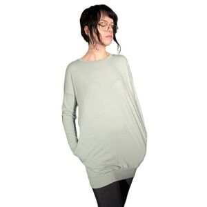 Cherish Tunic Shirt Dress Casual Elbow Patch Oversized Womens Large with pockets